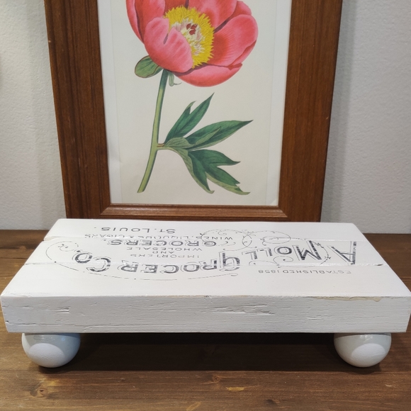 White Solid Wood Rustic Riser Tray - Picture 6 of 10